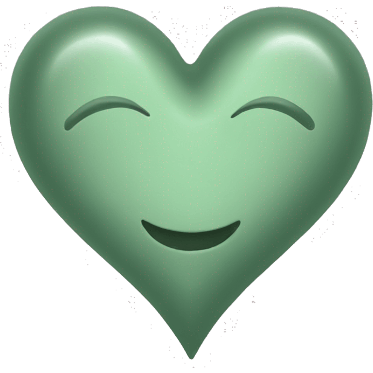 sage green heart emoji