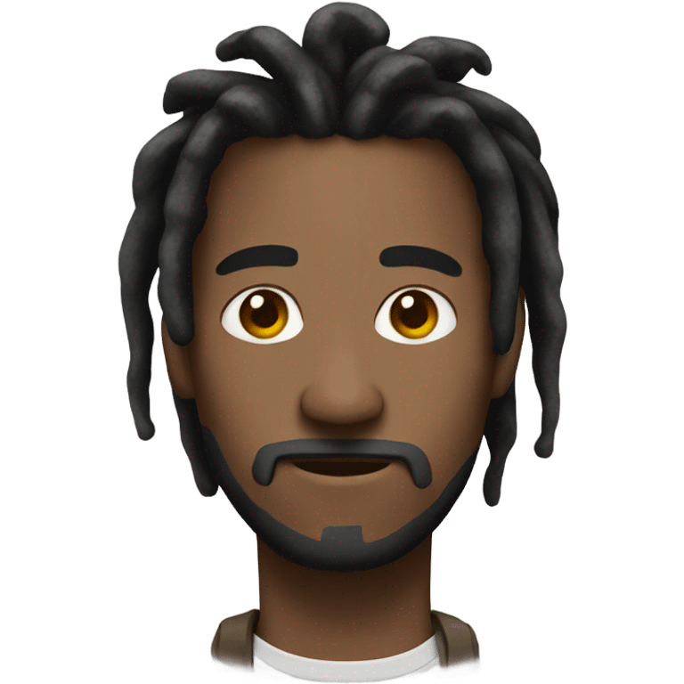 Man with black dreadlocks emoji