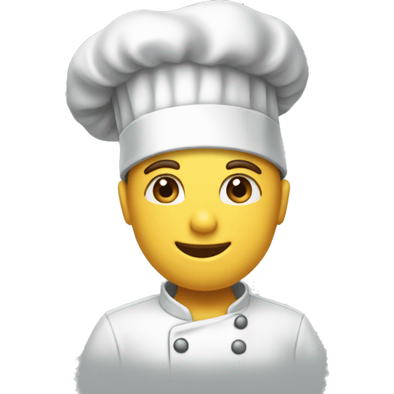 chef's hat and 🤫 emoji