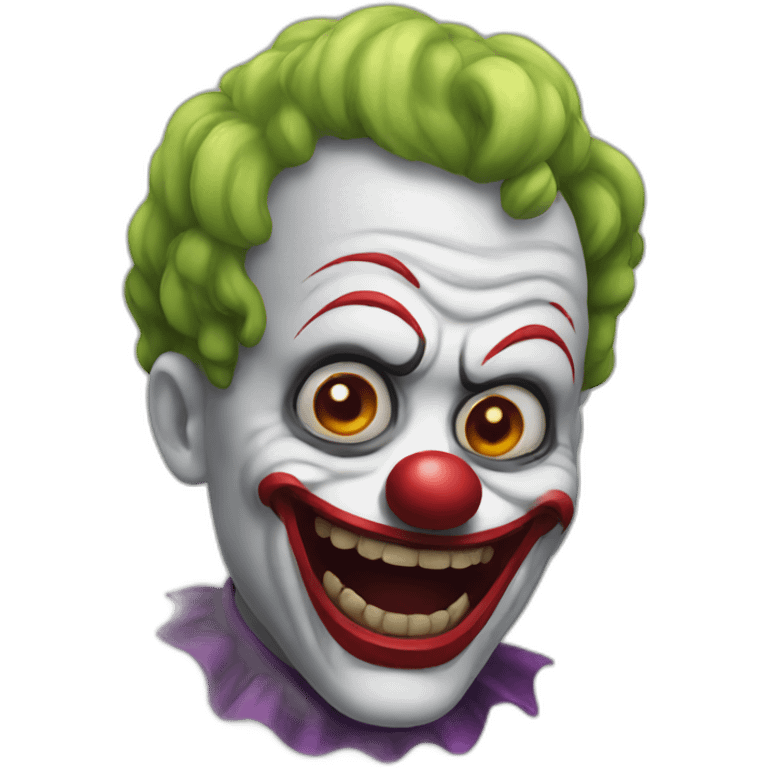 horror scared clown emoji