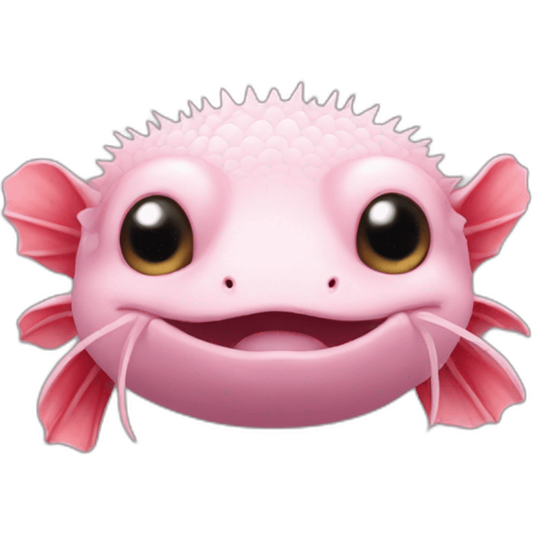 Axolotl head emoji