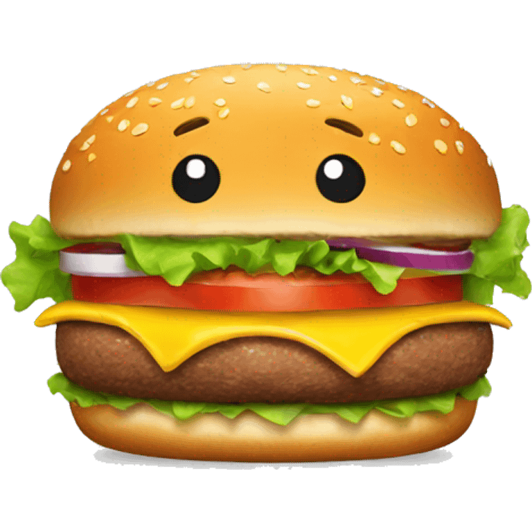 Burger mit kaka  emoji