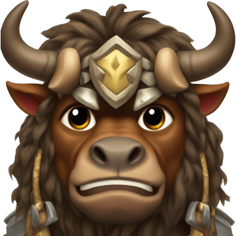 fantasy bull warrior Tauren  emoji