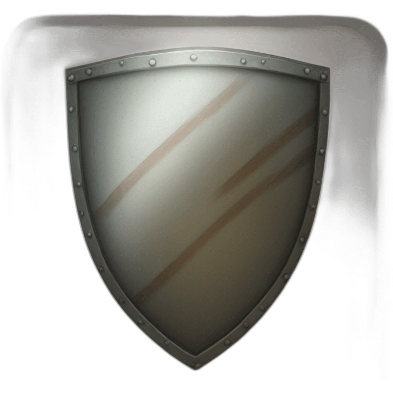 Shield with line emoji