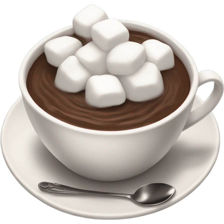 Hot chocolate with marshmallows  emoji