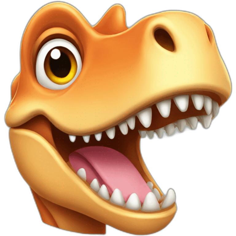 happy animal dino emoji