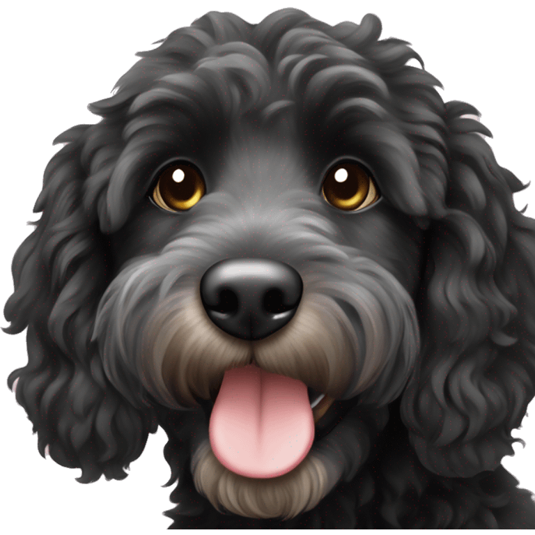 black aussiedoodle  emoji