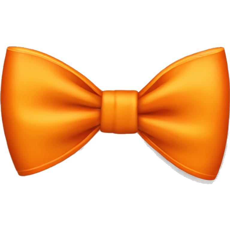 One singular orange bow emoji