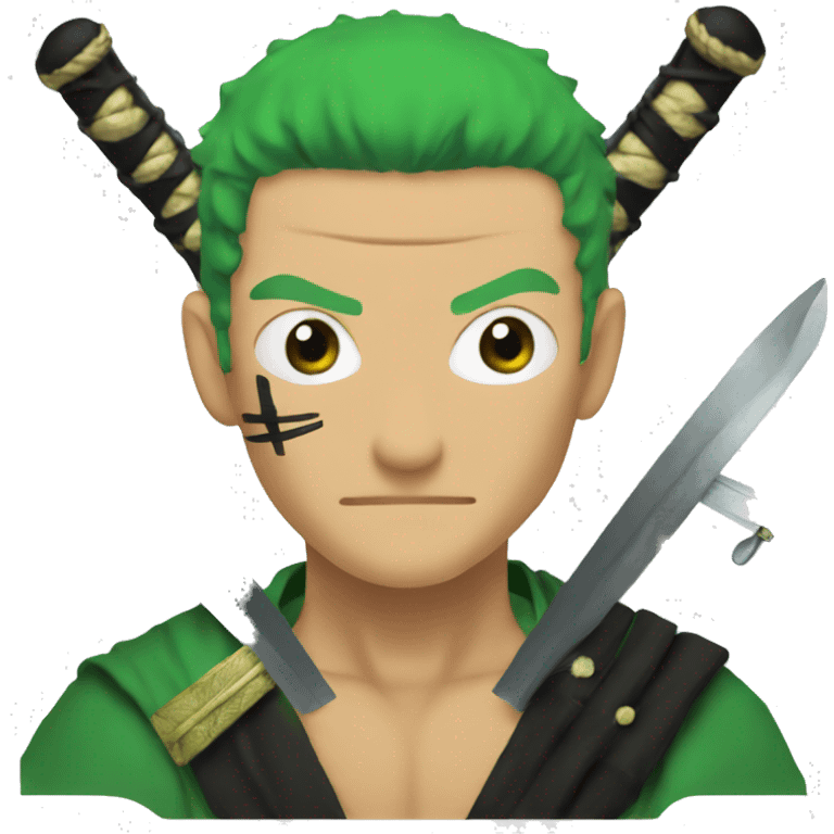 Zoro with swords emoji