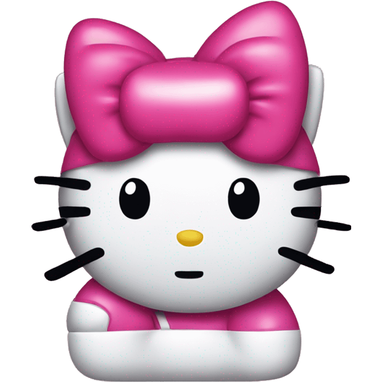 Hello kitty with an iphone emoji