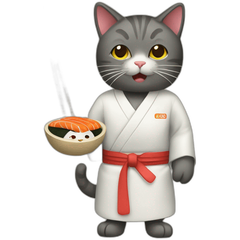 cat Sushi master emoji