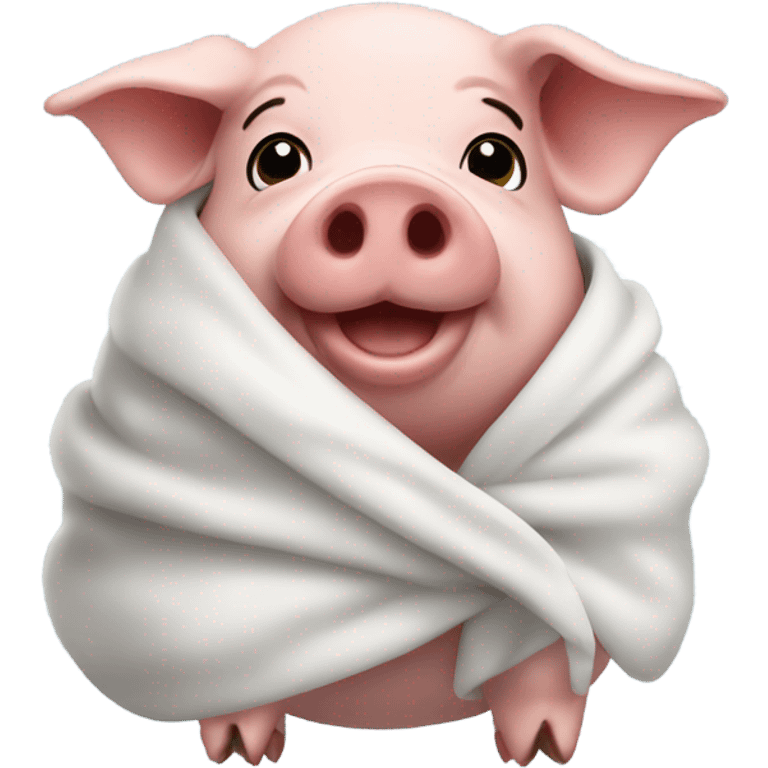 Pig in blanket  emoji