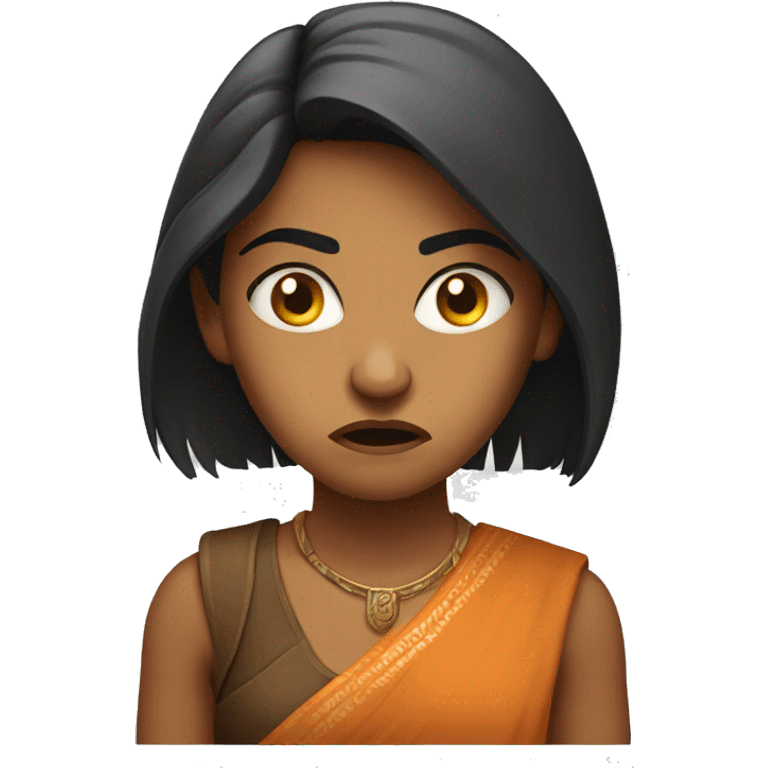 Angry indian girl emoji