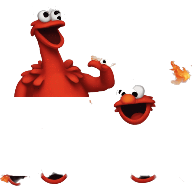 Dracthyr elmo fire emoji