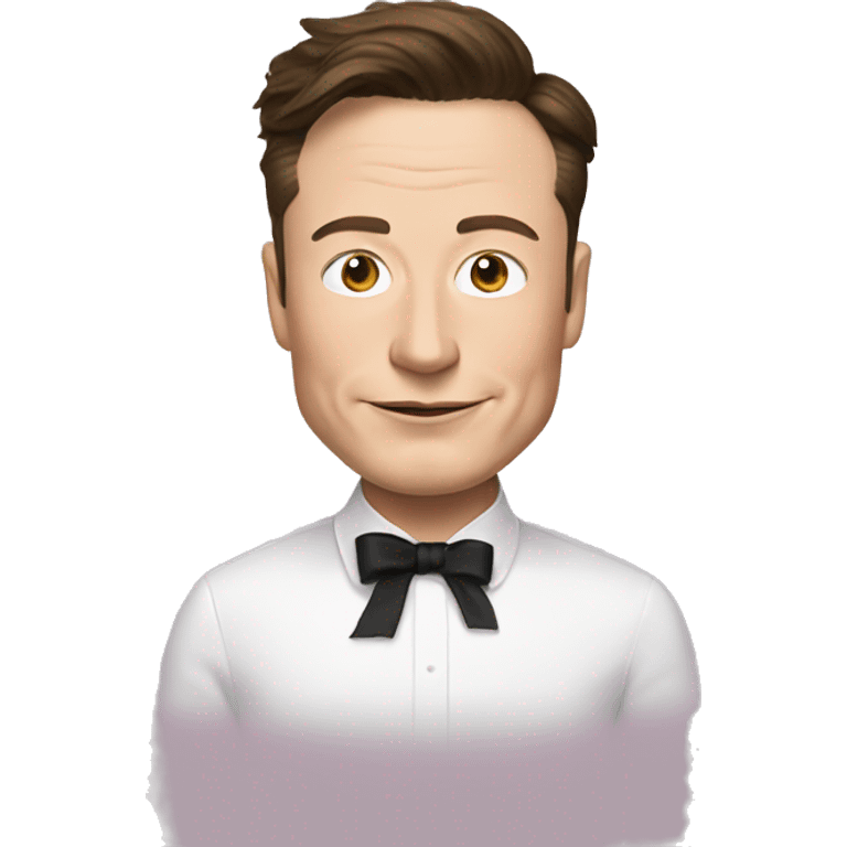 Elon musk wearing a tutu  emoji