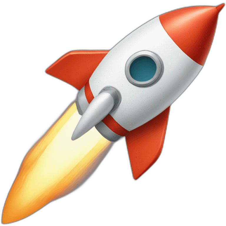 Cartoon rocket emoji