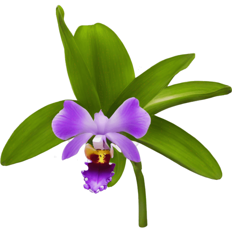 orquidea feliz emoji