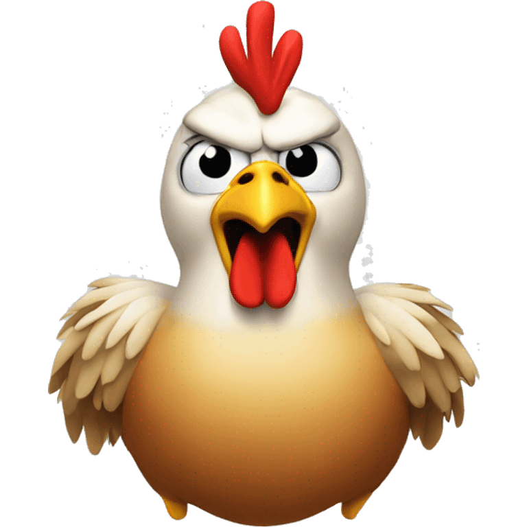 Angry chicken  emoji