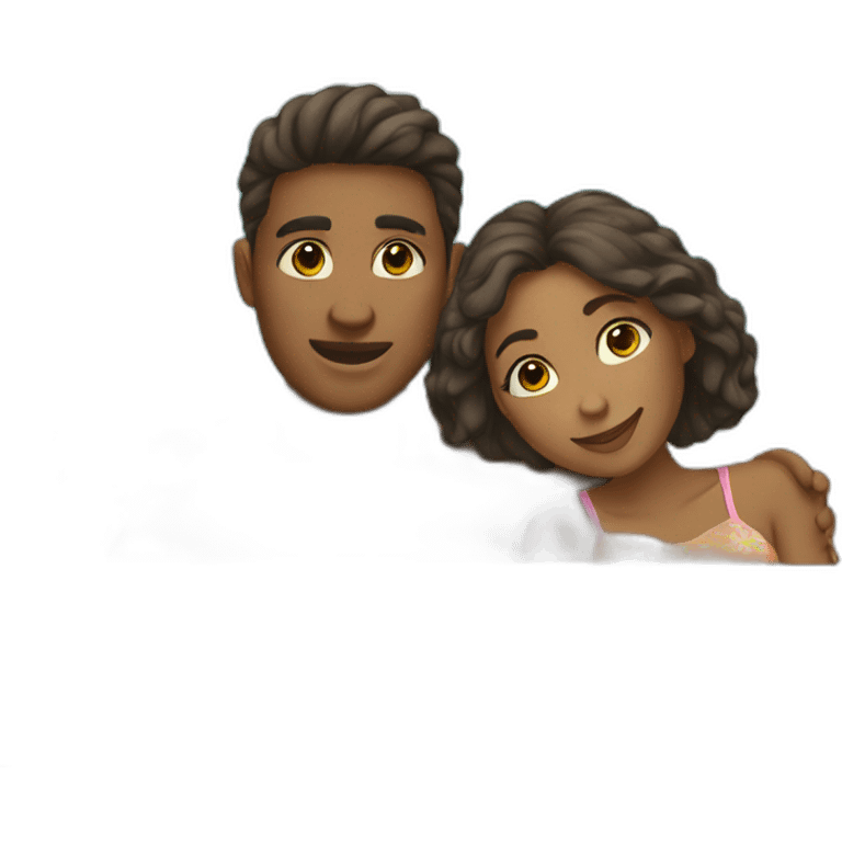 a couple in summer emoji