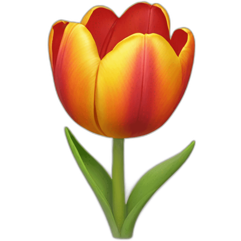 happy tulip emoji