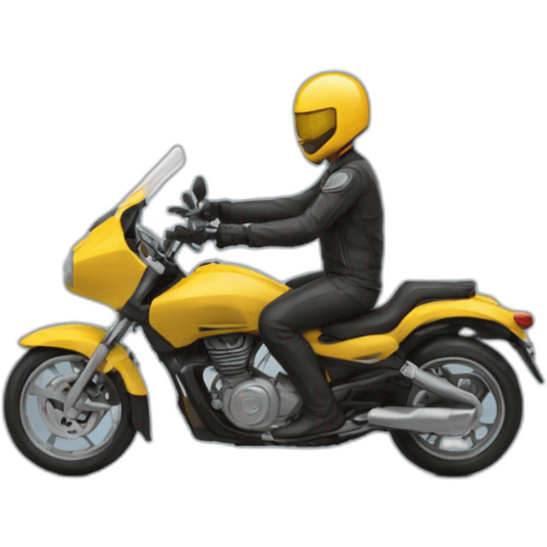 Chat qui fait de la moto emoji