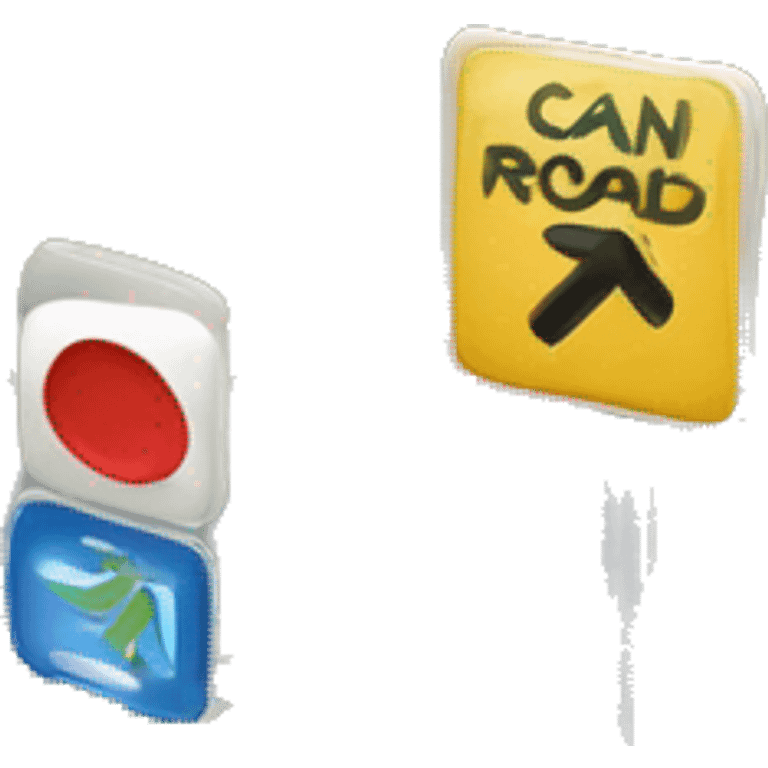 A man facing a choice: one road is labeled "Can", the other "Must", and at the crossroads - "Should emoji