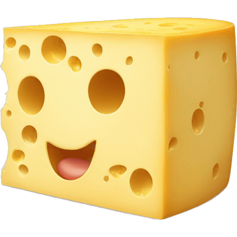 cheese with hidden hole face emoji