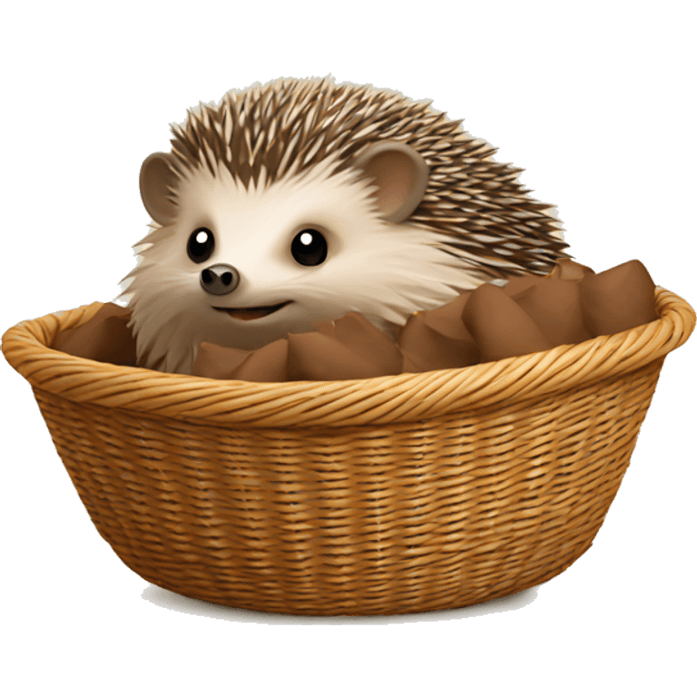 hedgehog in a basket emoji