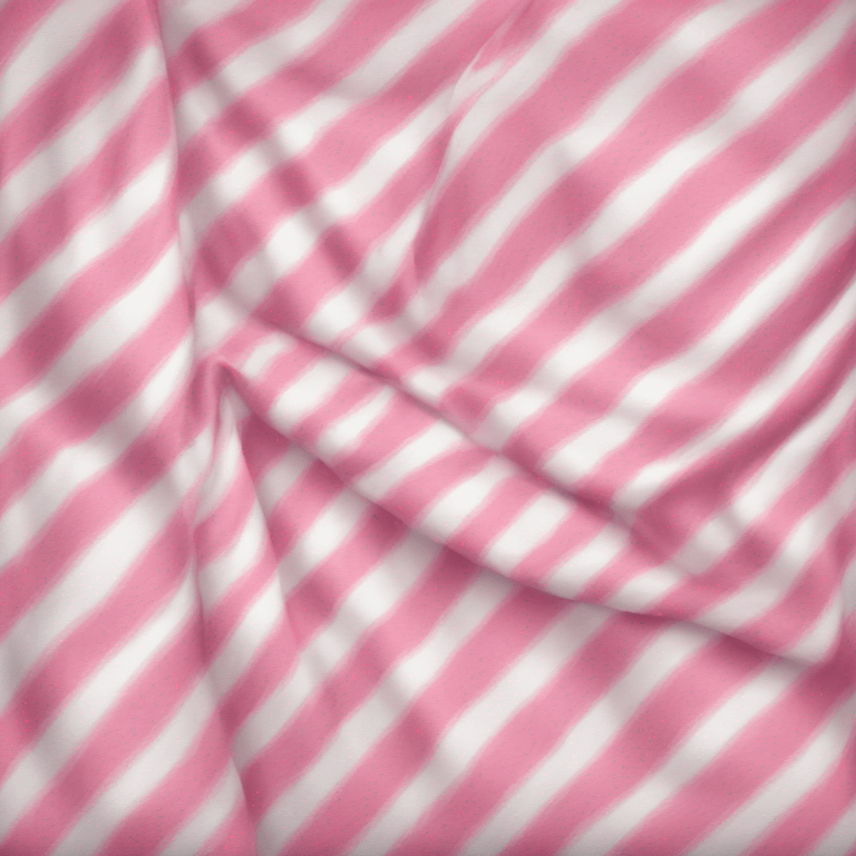 A pink and white blanket  emoji