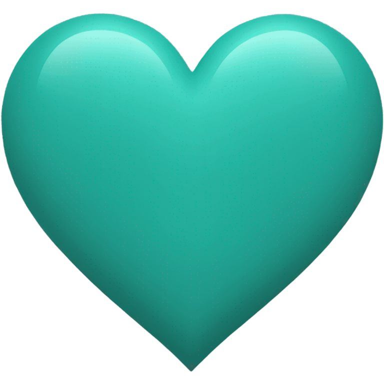 Teal heart emoji