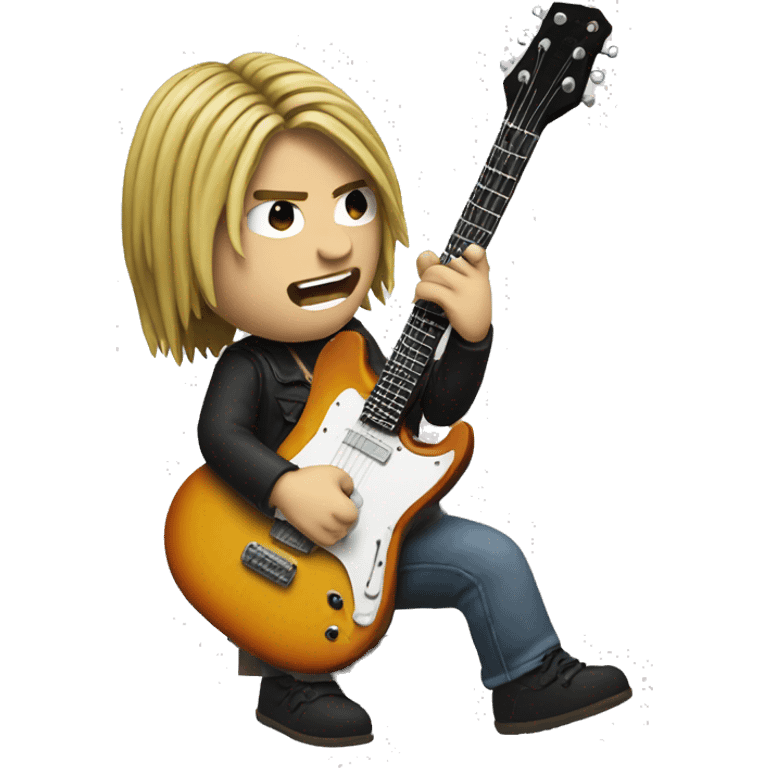 Kurt cobain playing guitar emoji