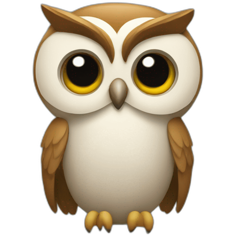 owl with knife and fork emoji