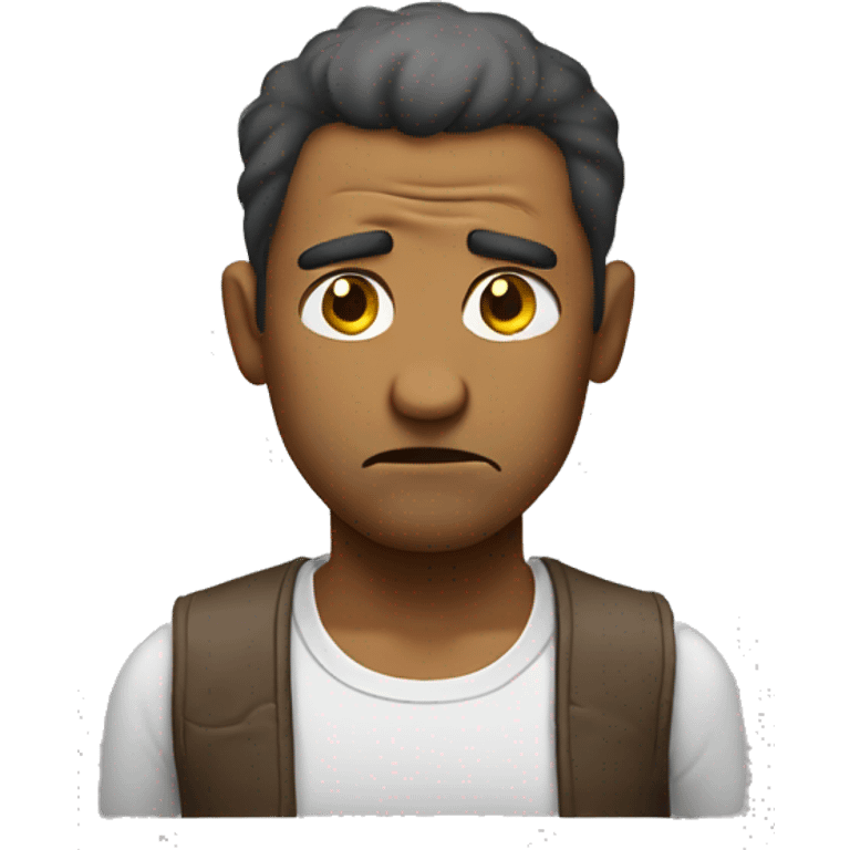 Dissatisfied man emoji