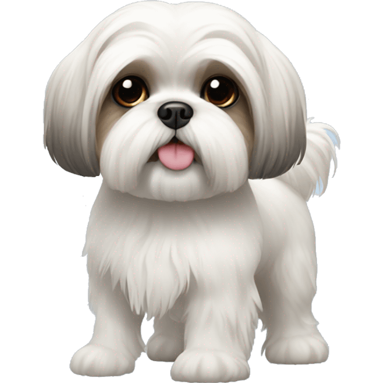 White shih tzu emoji