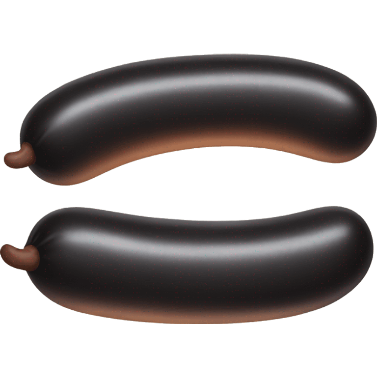 Black sausage emoji