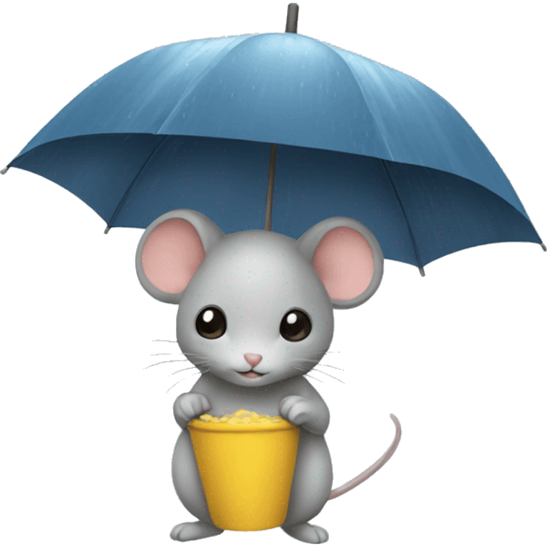 Rain mouse emoji