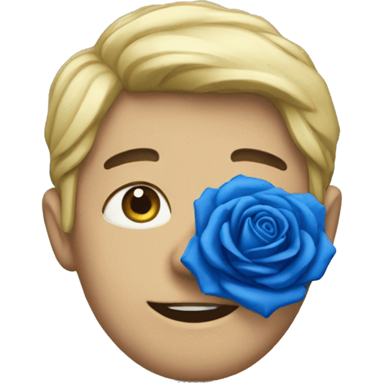 Blue Rose  emoji