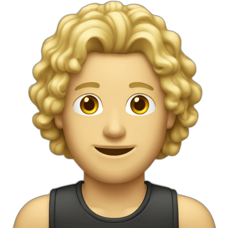 Long-curly-blondehair-male-tuba-player emoji