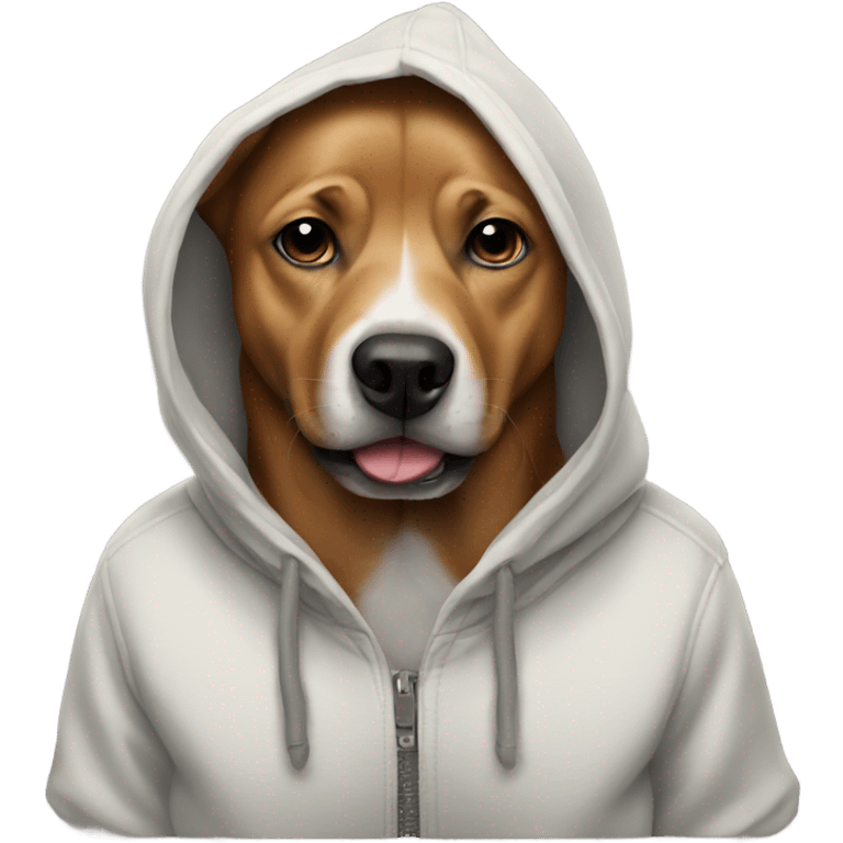 dog wearing a hoodie  emoji