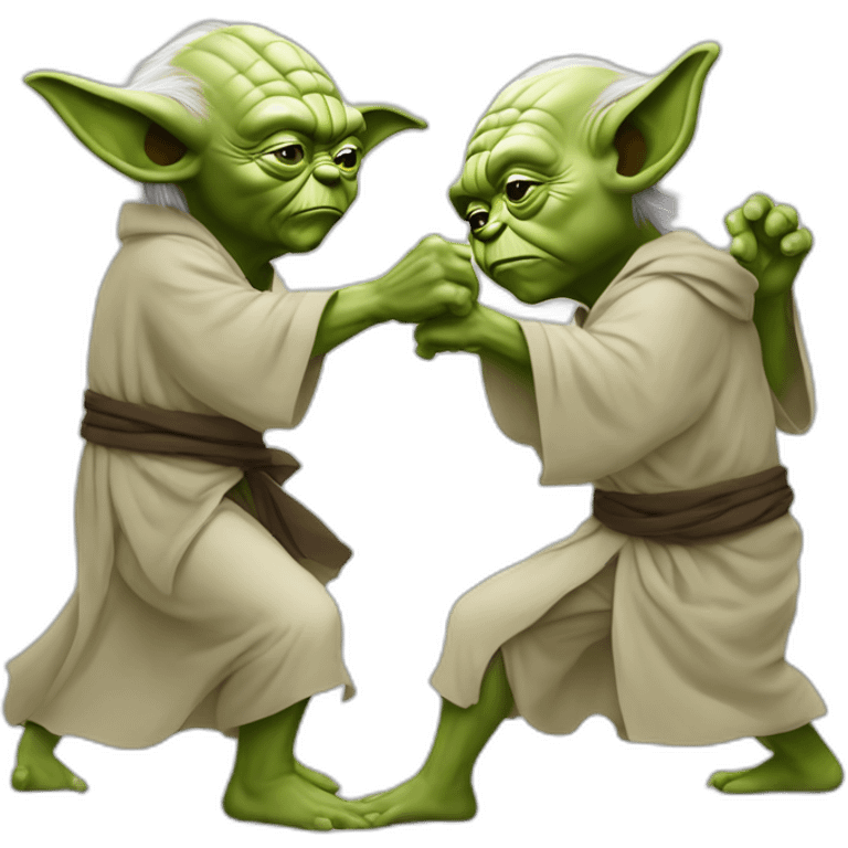 Yoda fight pierre menes  emoji