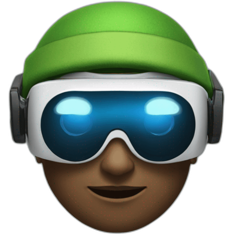 elf wearing vr headset emoji