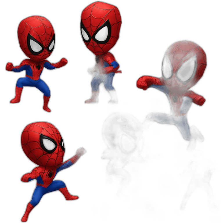 spiderman beating joker emoji