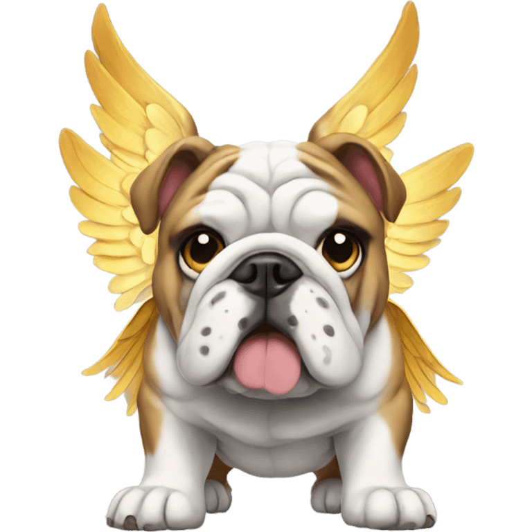 Bulldog with wings emoji