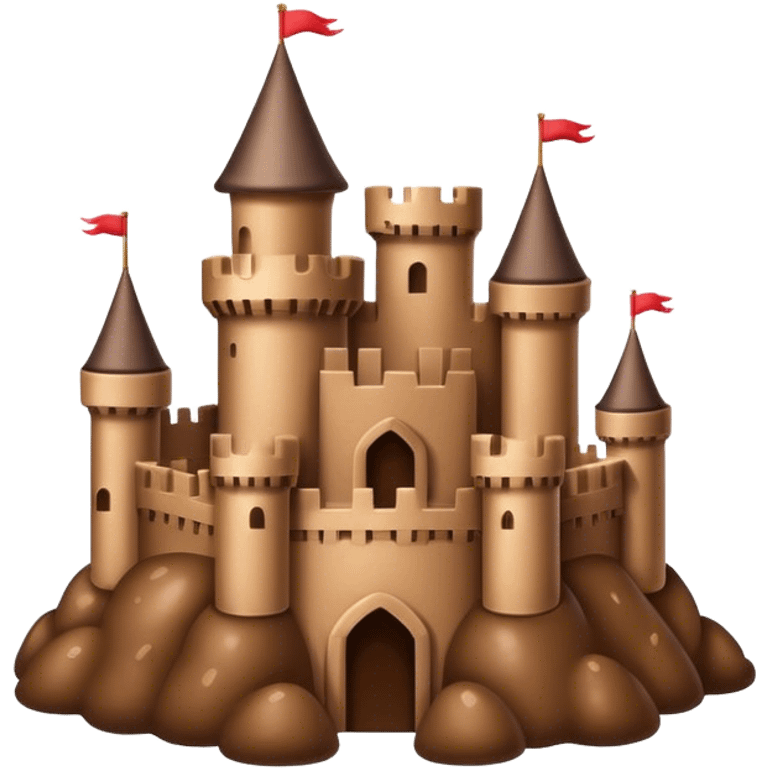 Poop castle emoji