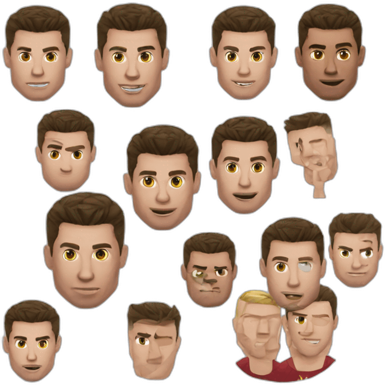 Ronaldo tabasse messi emoji