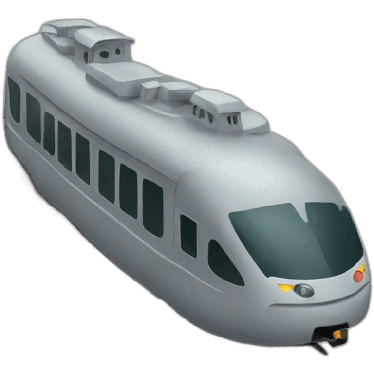 rat shaped train emoji