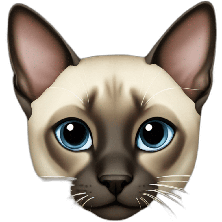 Seal point Siamese emoji