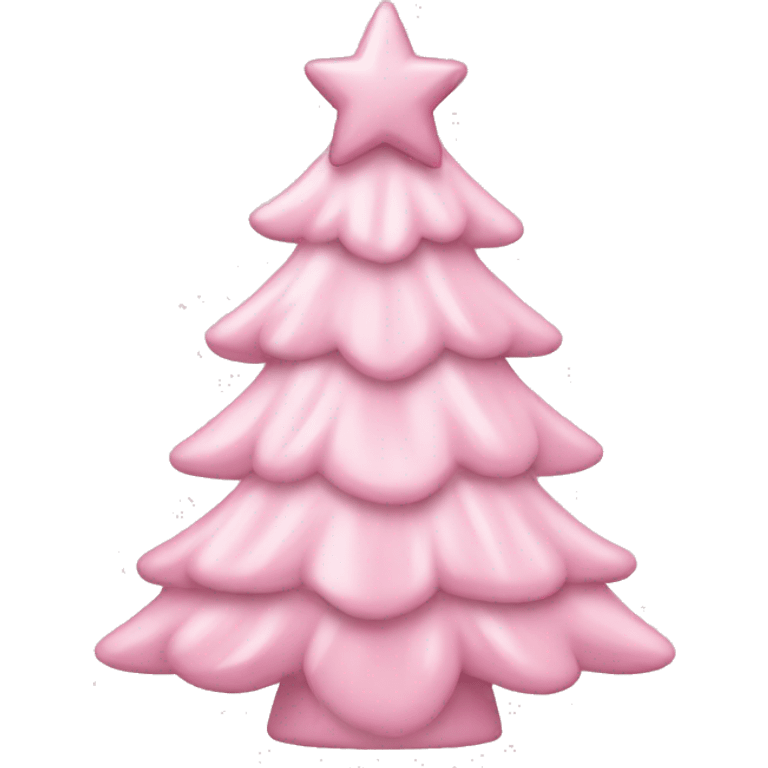 Light Pink Christmas tree with bows emoji