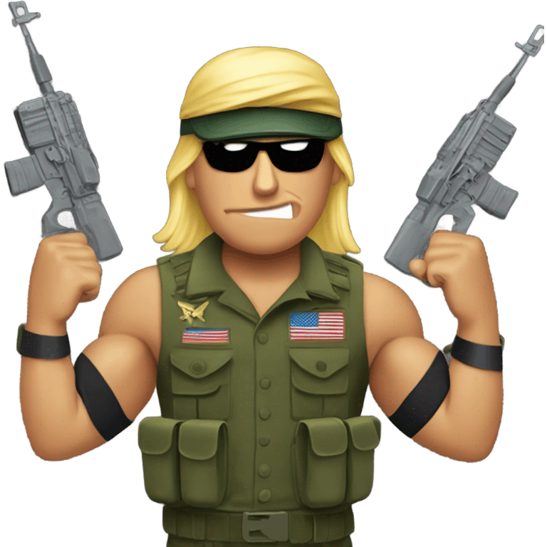 Donald trump rambo emoji