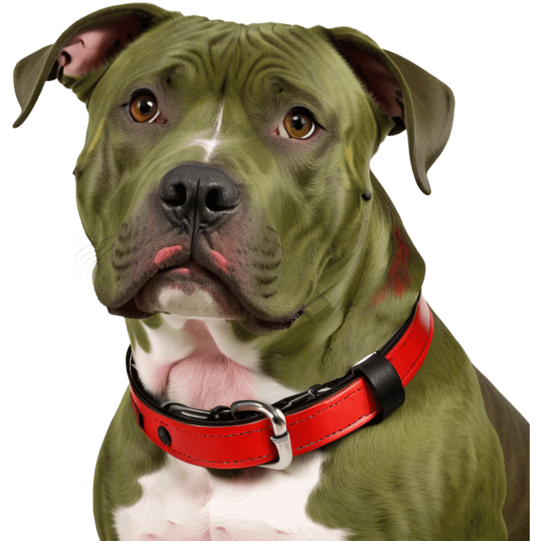 Brindle black nose pitbull emoji